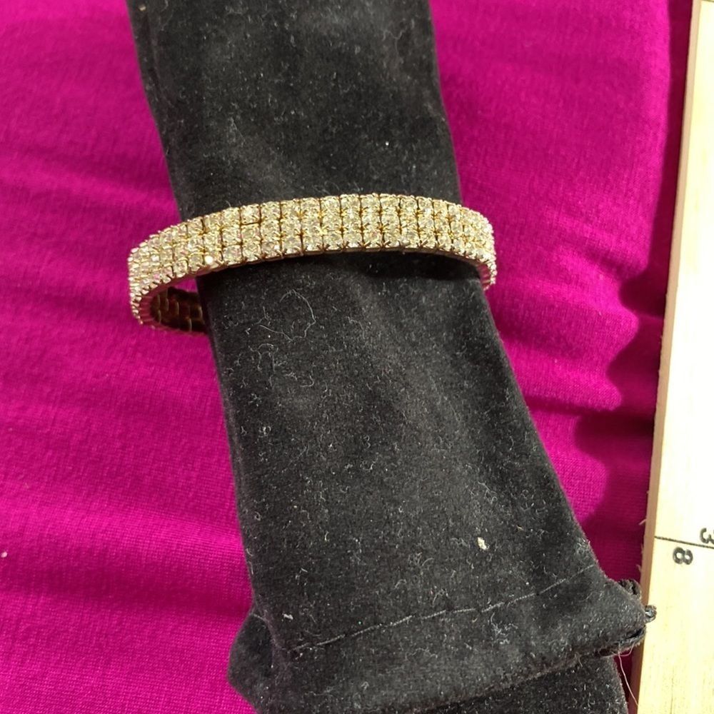 Premier Rhinestone Cuff Bracelet - Picture 2 of 7